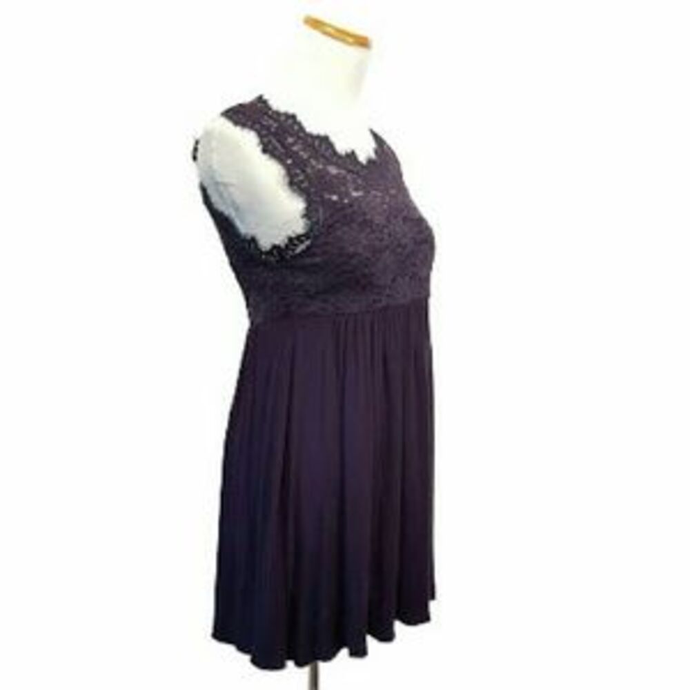 Lace and Fringe Mini Shirt Dress Navy